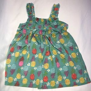 Blueberi Boulevard Green Pineapple Dress 12M